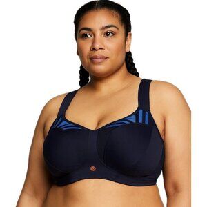 Livi Active Lane Bryant Women Sports Bra High Impact Molded Underwire 44DD Blue
